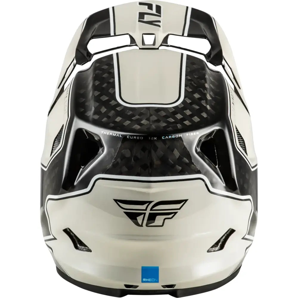 Yth Werx R Flow Carbon Hlmt Black Carbon/Grey Yl - FLY RACING