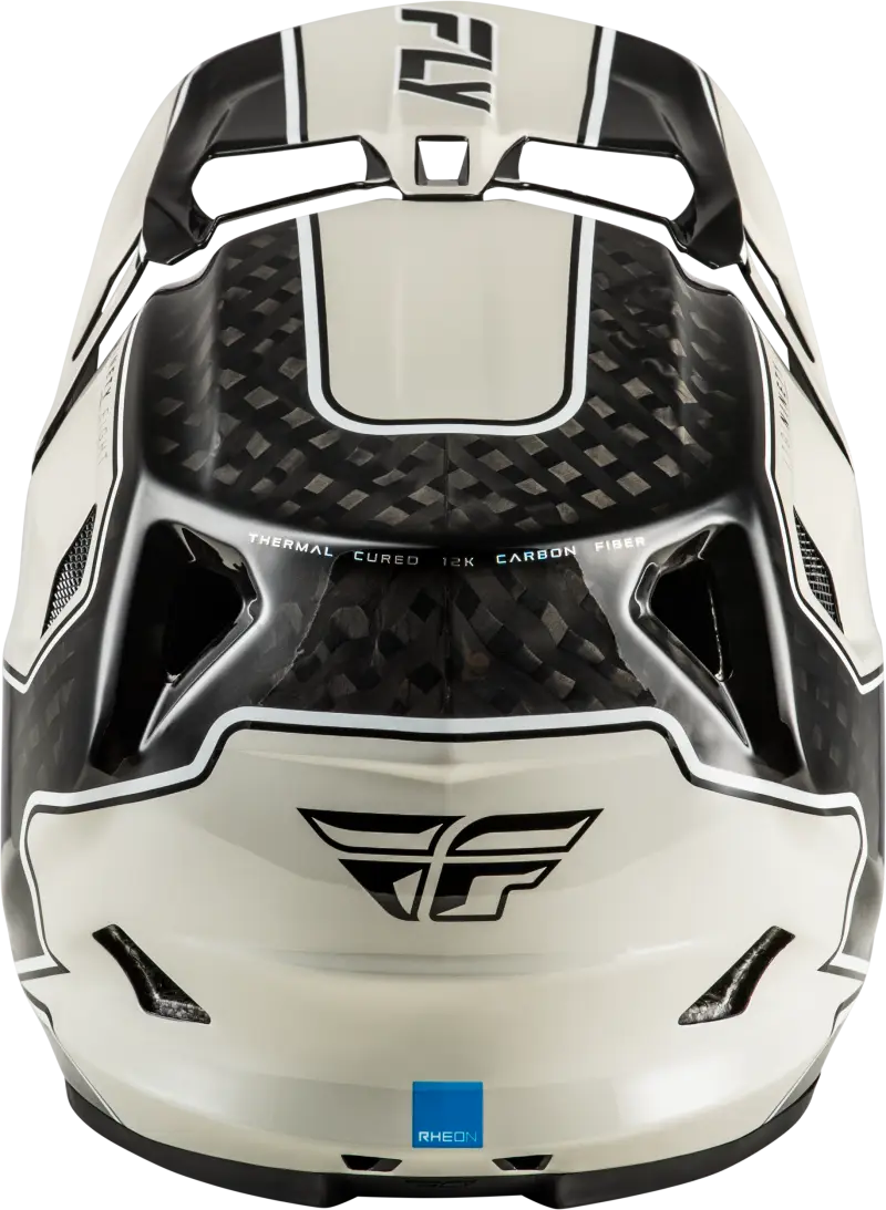 Yth Werx R Flow Carbon Hlmt Black Carbon/Grey Yl - FLY RACING