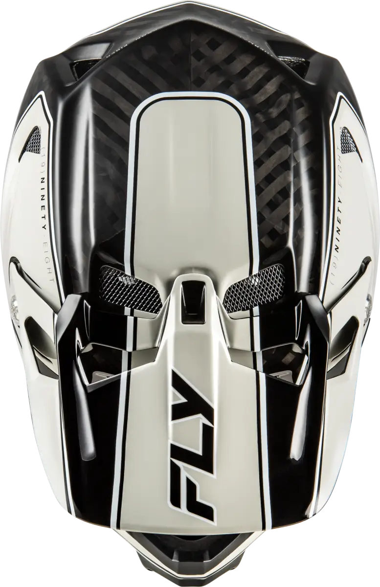 Yth Werx R Flow Carbon Hlmt Black Carbon/Grey Yl - FLY RACING