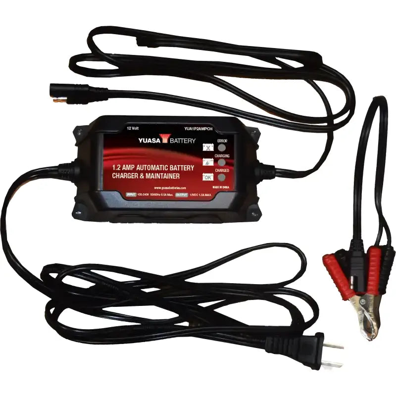 YUASA YUA1P2AMPCH 1.2 Amp Charger & Maintainer (12v)