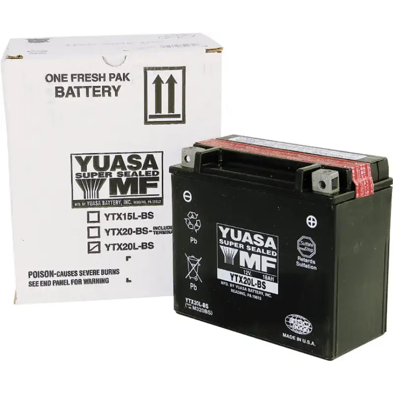 YUASA YUAM320BS Battery Ytx20l Bs Maintenance Free