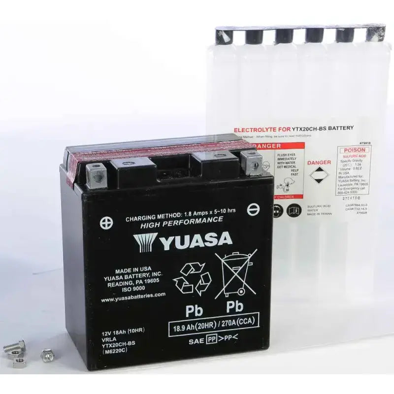 YUAM6220C Battery Ytx20ch Bs Maintenance Free