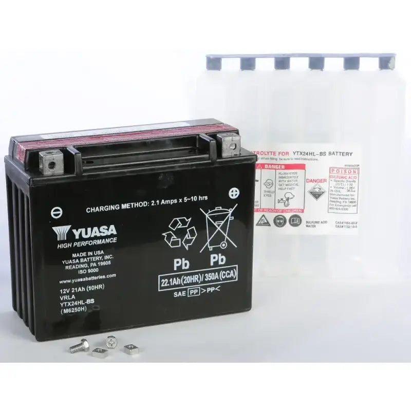 YUASA YUAM6250H Battery Ytx24hl Bs Maintenance Free