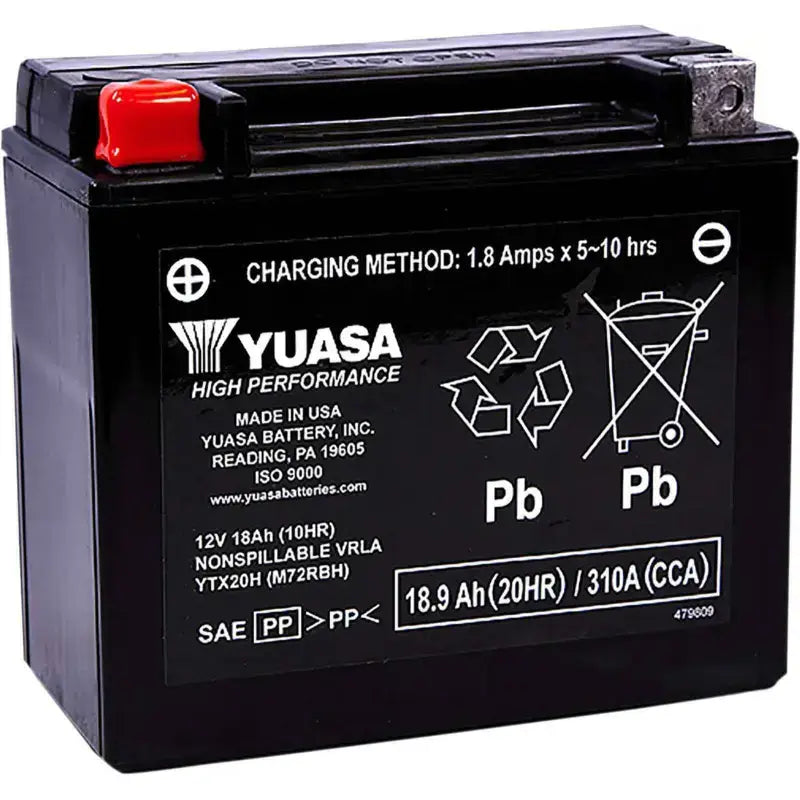 YUAM72RBH Battery Ytx20h Sealed Factory Activated