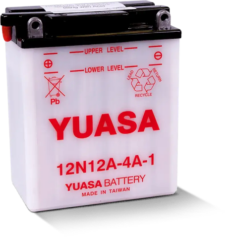 Yuasa 12N12A-4A-1 Conventional 12 Volt Battery - Batteries