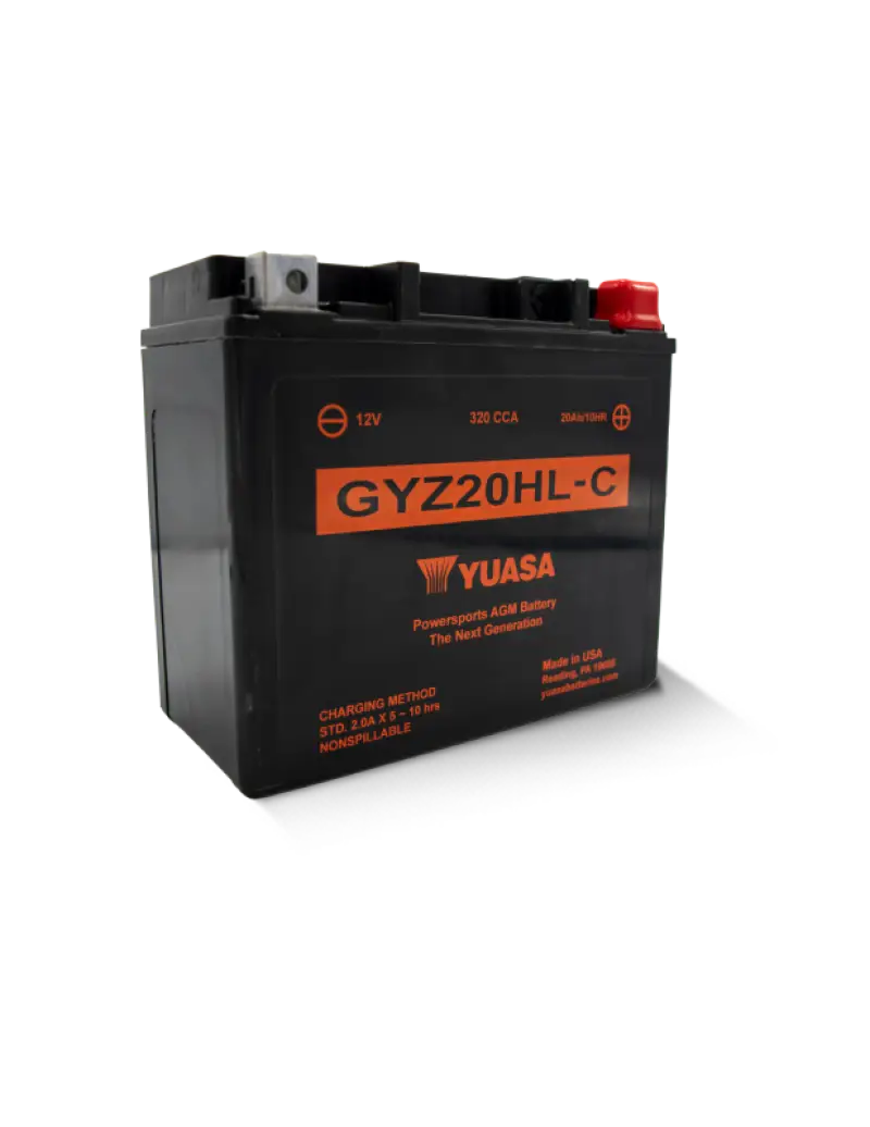Yuasa GYZ20HLC High Performance Maintenance Free AGM 12 Volt Battery - Yuasa Battery