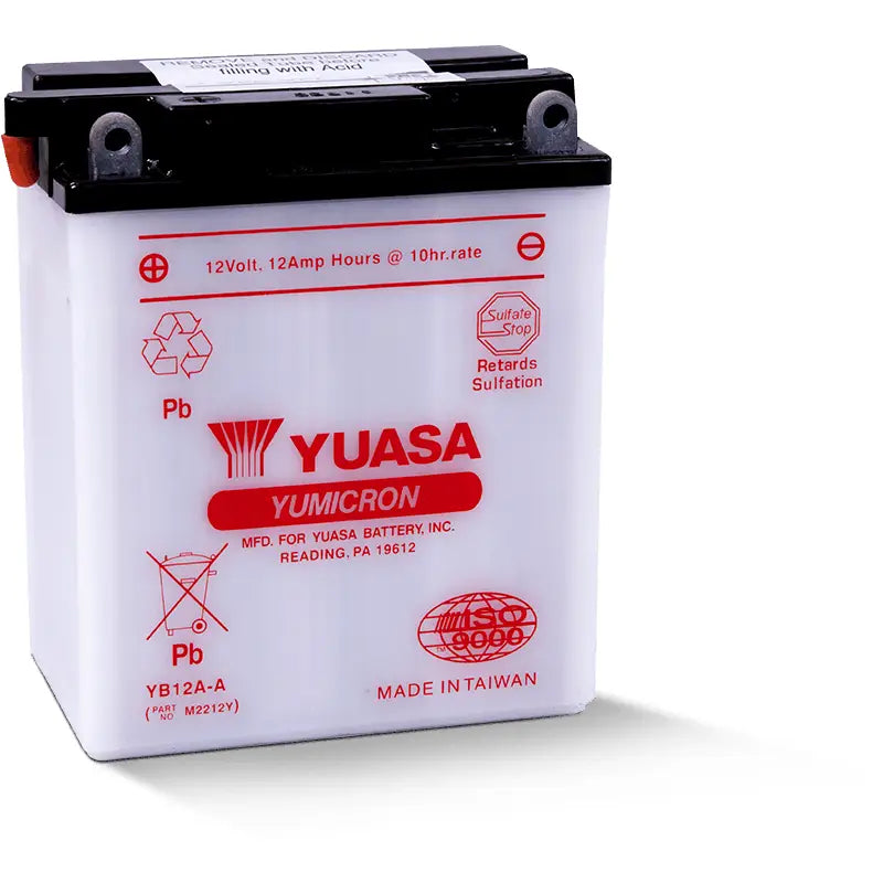 Yuasa Battery YUAM2212Y Yuasa YB12A-A Yumicron 12 Volt Battery