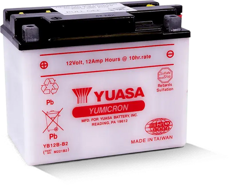Yuasa YB12B-B2 Yumicron 12 Volt Battery - Batteries