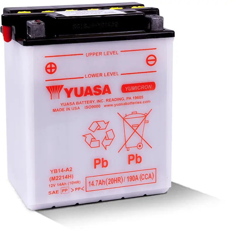 Yuasa Battery YUAM2214HIND Yuasa YB14-A2 Yumicron CX 12 Volt Battery