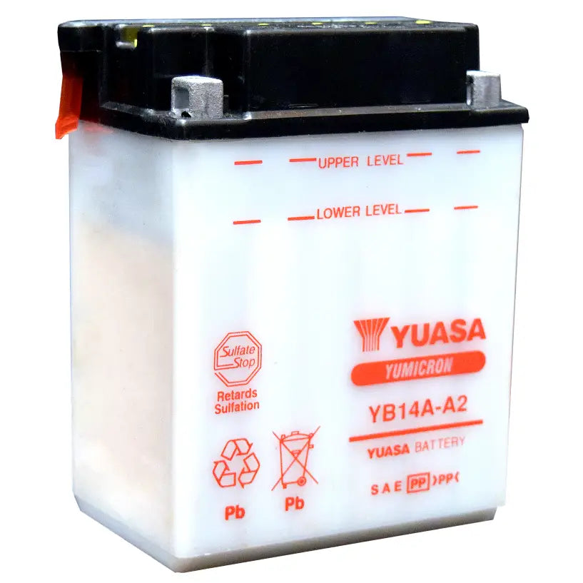 Yuasa Battery YUAM2214AIND Yuasa YB14A-A2 Yumicron CX 12 Volt Battery
