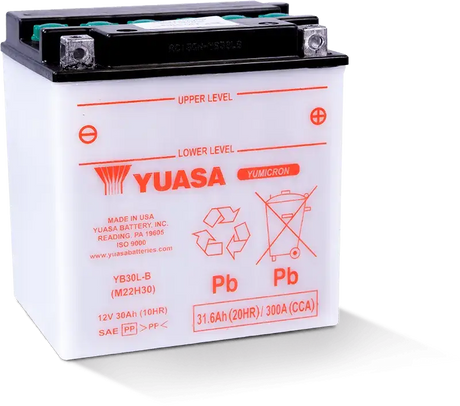 Yuasa YB30L-B Yumicron CX 12 Volt Battery - Batteries