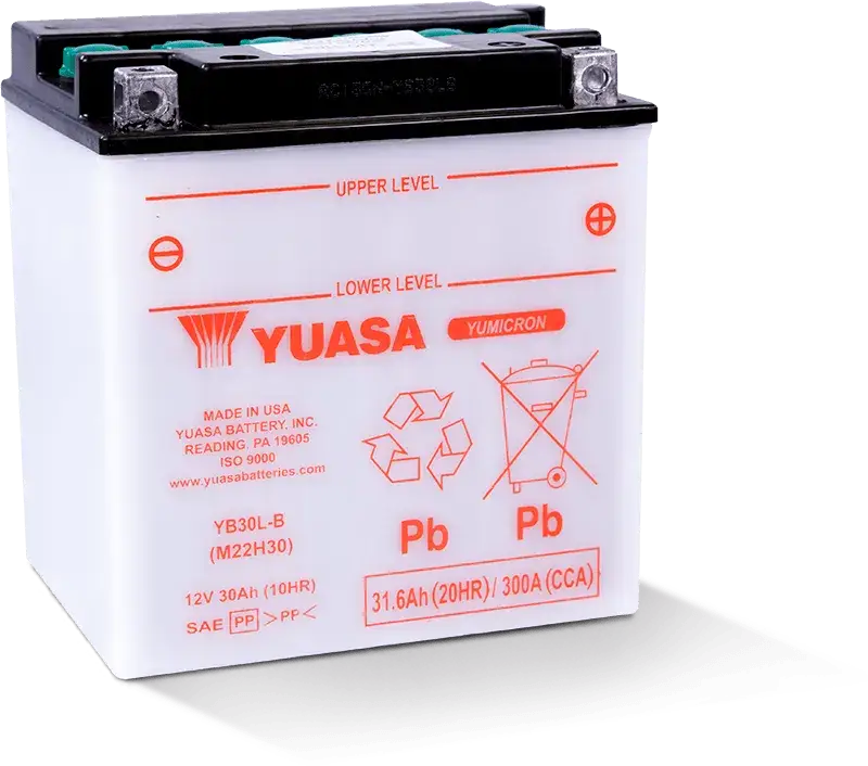 Yuasa YB30L-B Yumicron CX 12 Volt Battery - Batteries