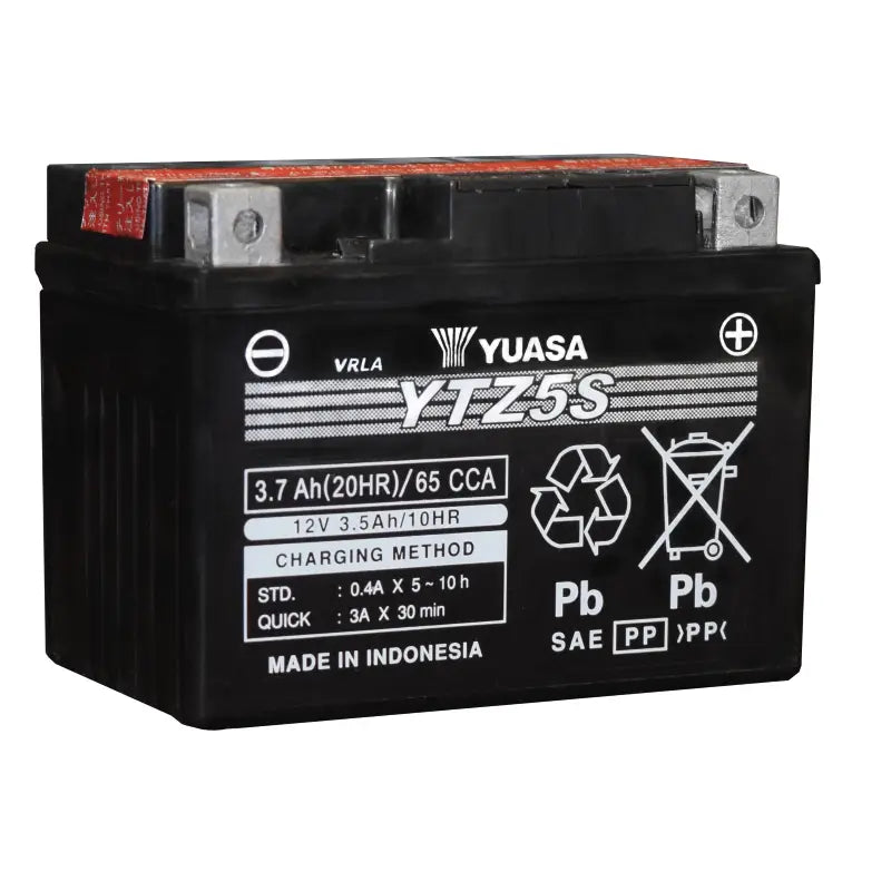Yuasa Battery YUAM62TZ5 Yuasa YTZ5S-BS Maintenance Free AGM 12 Volt Battery (Bottle Supplied)