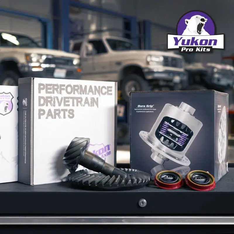 Yukon 8.8in Ford 3.31 Rear Ring & Pinion Install Kit 2.25in OD Axle Bearings and Seals - YGK2216
