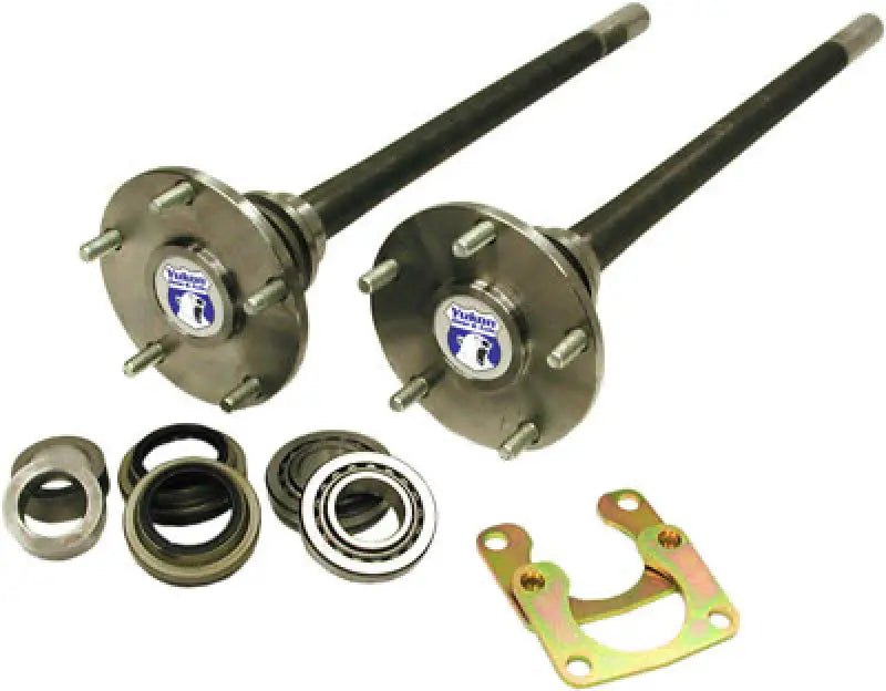 Automotive axle shafts and components from Yukon Gear 1541H alloy axle kit for Ford 9in Bronco