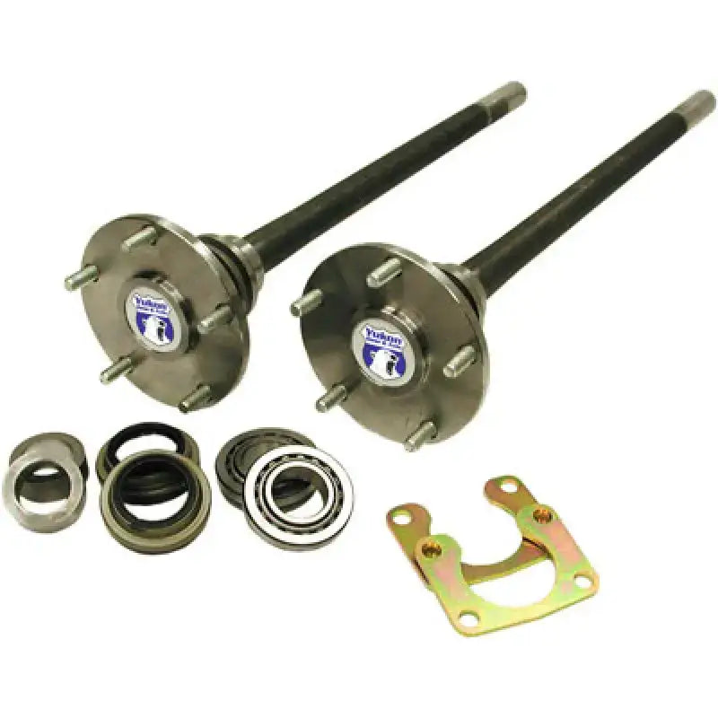 Automotive axle shafts and components from Yukon Gear 1541H alloy axle kit for Ford 9in Bronco