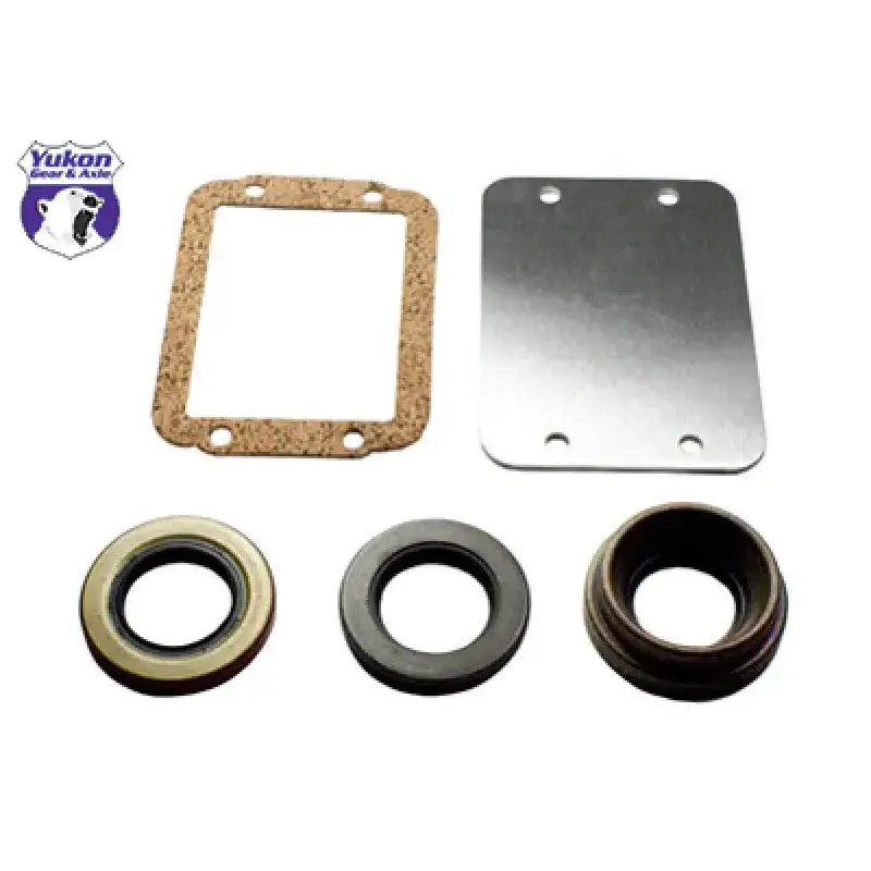 Yukon Gear Dana 30 Disconnect Block-Off Kit with gasket, metal plate, and seals