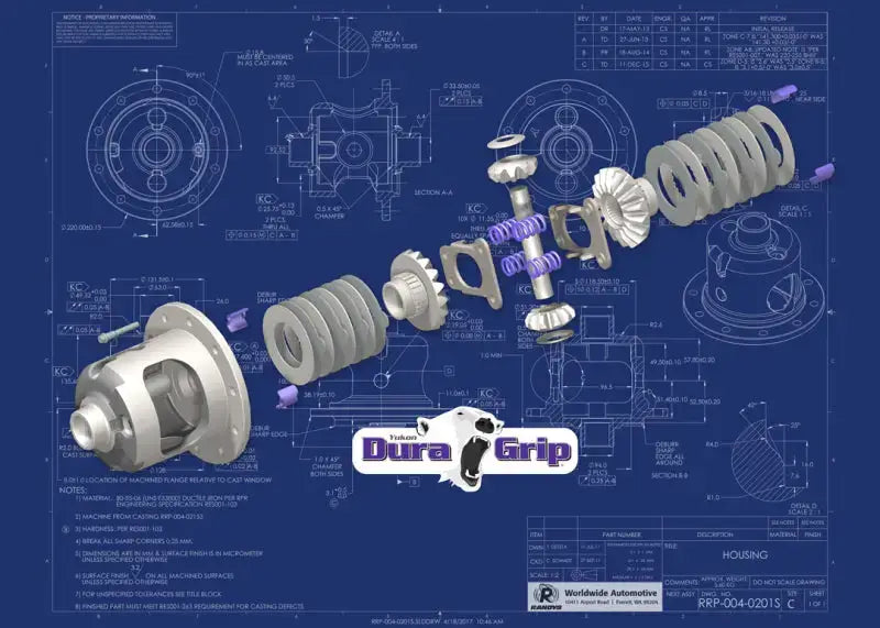 Yukon Gear Dura Grip Positraction For GM 7.625in w/ 28 Spline Axles / 3.23 + - Truck & Automotive
