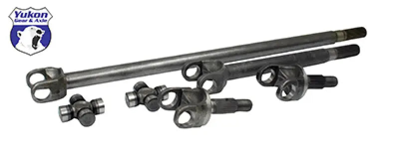 Yukon Gear front 4340 chrome-moly axle kit with automotive axle and joint components