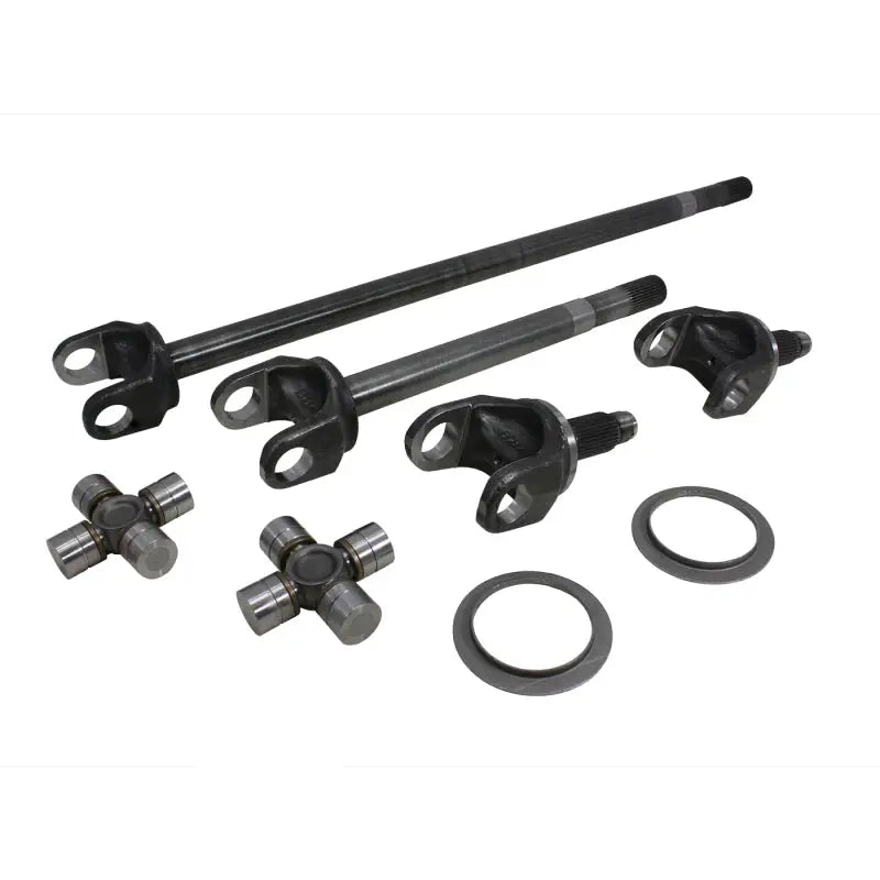 Yukon Gear front 4340 Chrome-Moly replacement axle kit with automotive axle and joint parts
