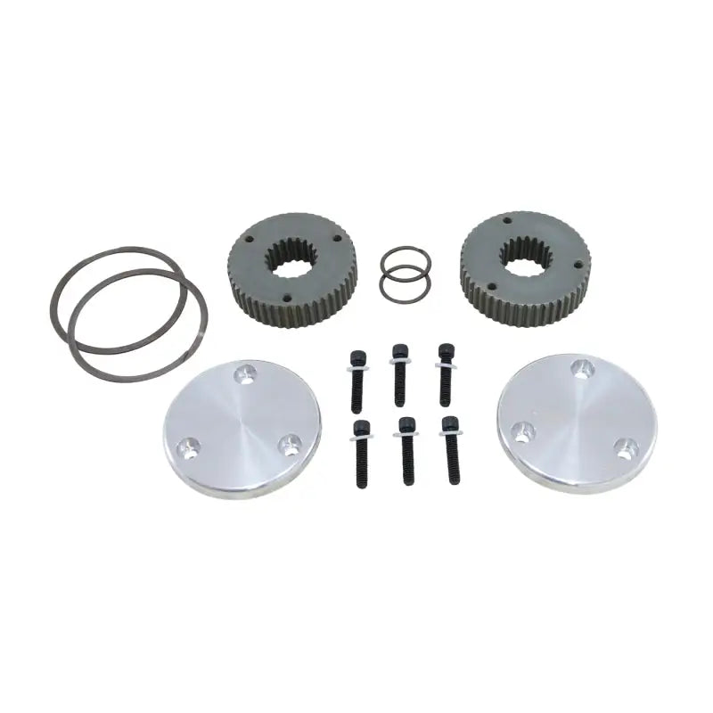 Yukon Gear Hardcore Drive Flange Kit For Dana 44 / 19 Spline Outer Stubs. Non-Engraved Caps - YHC50008