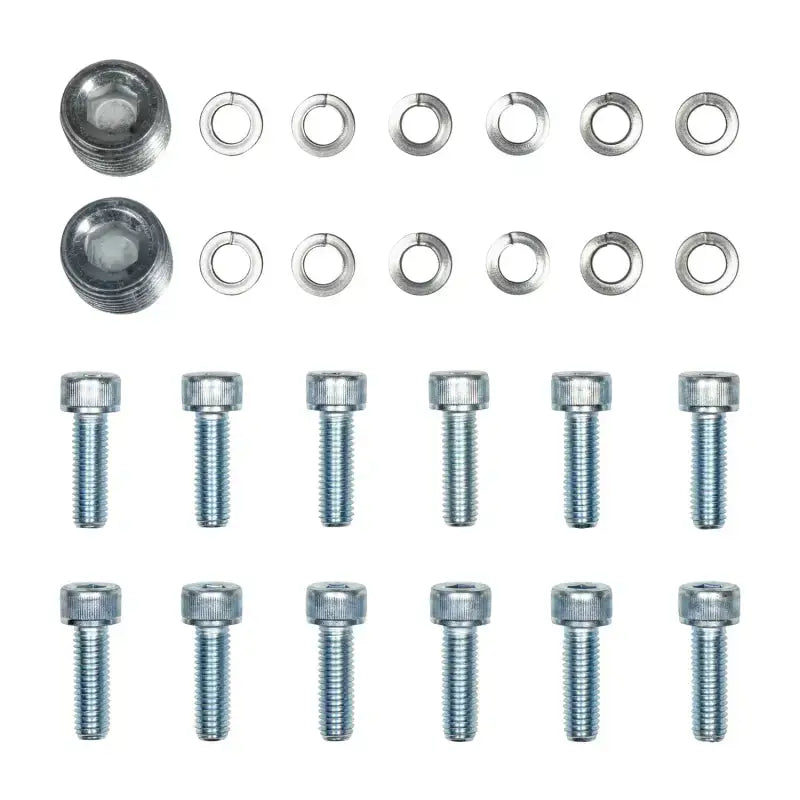 Assorted metal fasteners for Yukon Gear Hardcore Nodular Iron Cover for Chrysler 9.25in Rear Differential