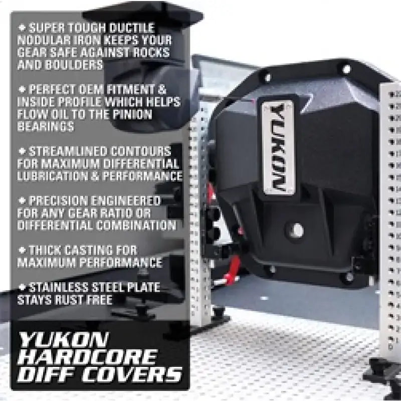 Yukon Gear Hardcore Rear Nodular Iron Cover for Jeep Wrangler JL Dana 44/220mm - Truck & Automotive