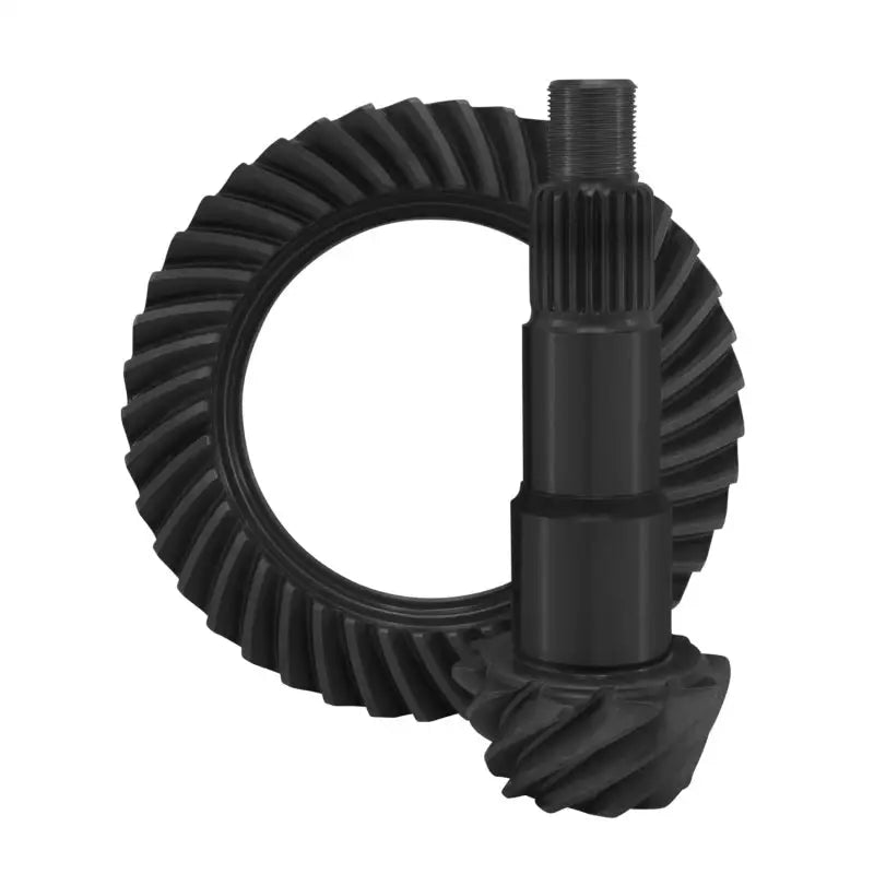 Black ring and pinion gear set for Dana 30 JK from Yukon Gear High Performance