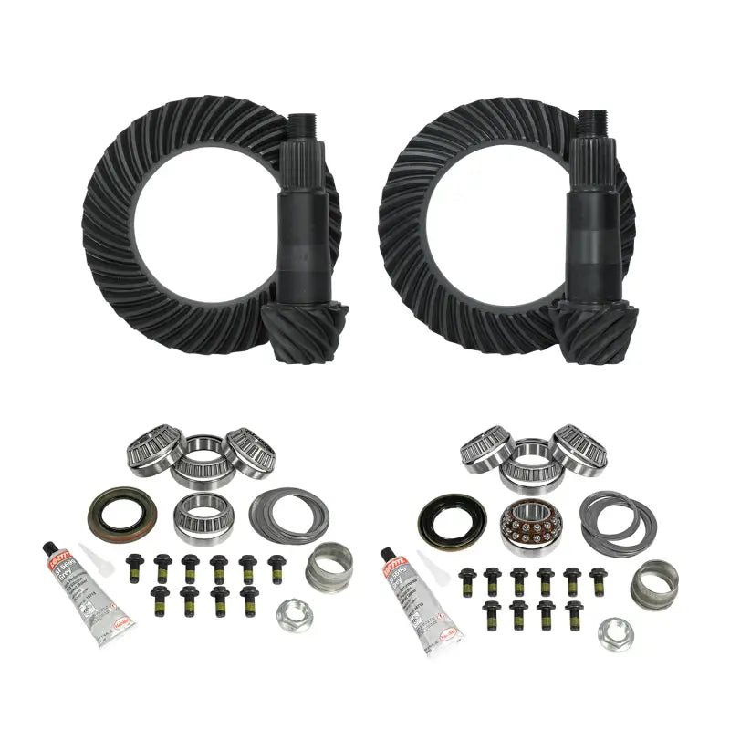 Yukon Gear & Axle YGK067 Yukon Gear Gear & Install Kit Package for Jeep Rubicon JL/JT w/ D44 Front & Rear in a 4.56 Ratio