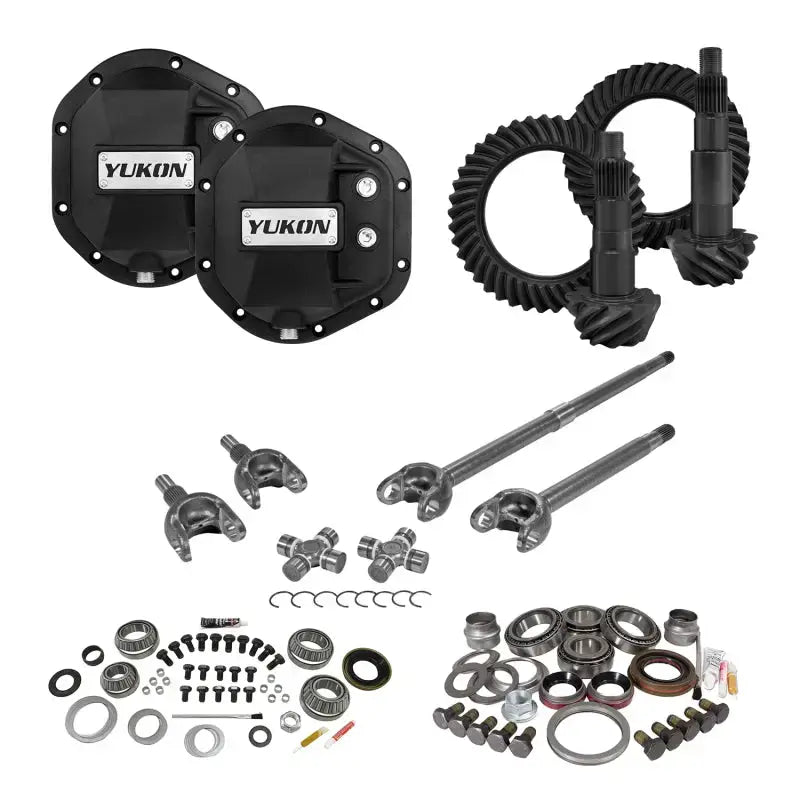 Yukon Gear Jeep JK Rubicon D44 4.88 Ratio Stage 3 Gear Kit Package with drivetrain parts