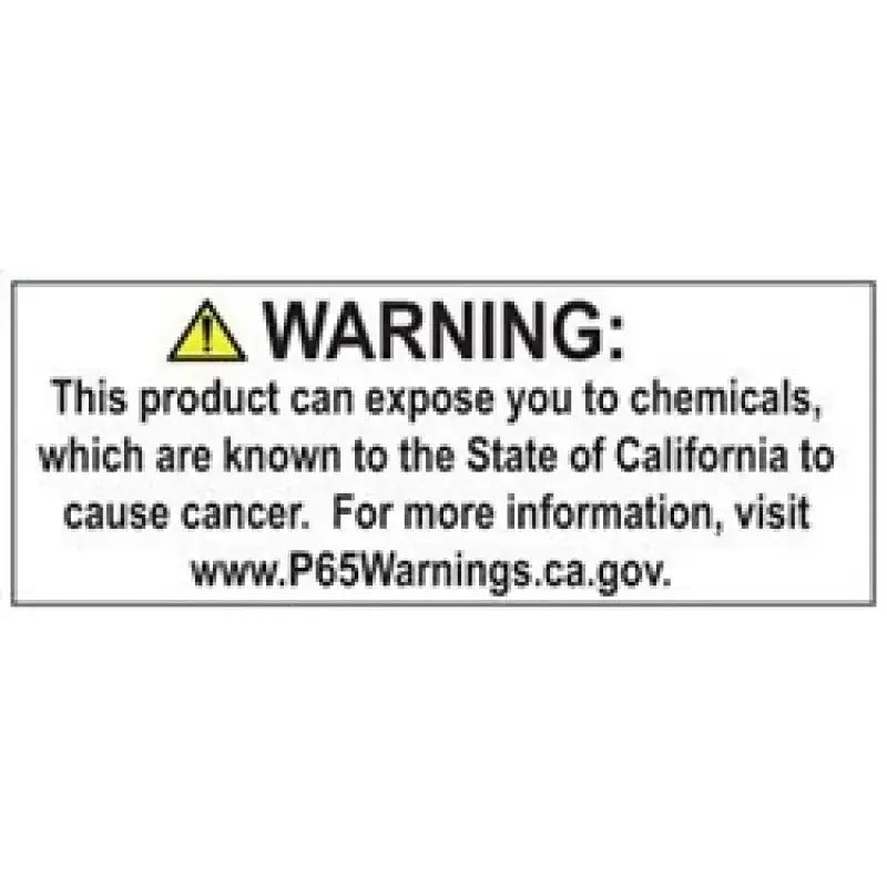 California Proposition 65 warning label on Yukon Gear Master Overhaul Kit For 11+ F150
