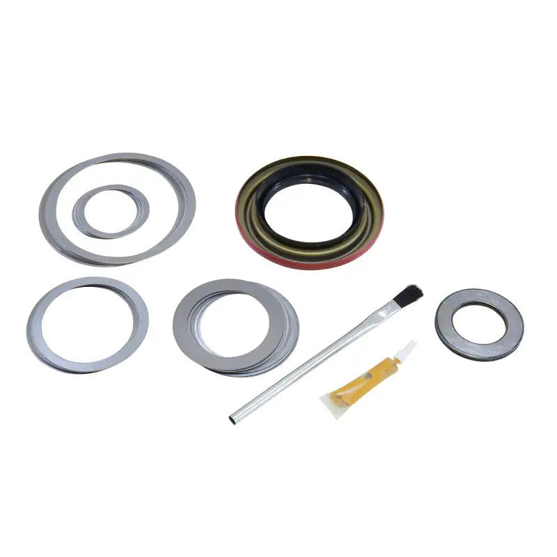 Automotive differential rebuild kit featuring Yukon Gear Minor install kit for Dana 80 Diff