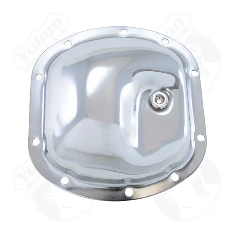 Shiny chrome differential cover.