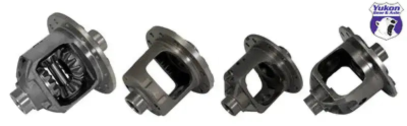 Four differential carriers in Yukon Gear Standard open carrier case for GM 9.5in and 9.25in