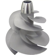 Silver-colored jet pump impeller from YV-FY-09/14 Solas Twin Fly Impeller Yv Fy 09/14