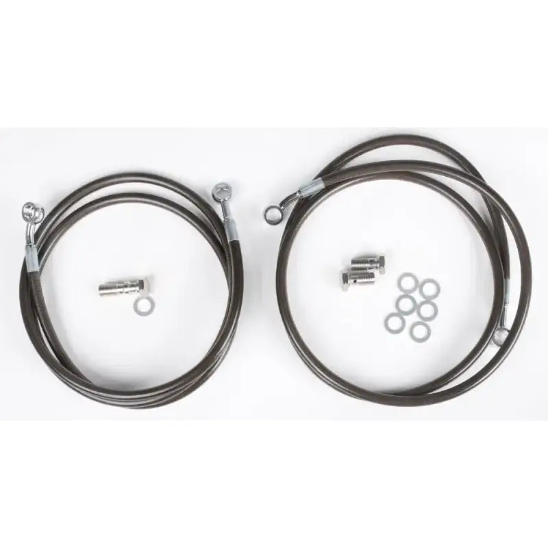 Z400-2F-2SMOKE Brakeline Frt 2 Line Suz Smk + 2 - Front Brake Kit