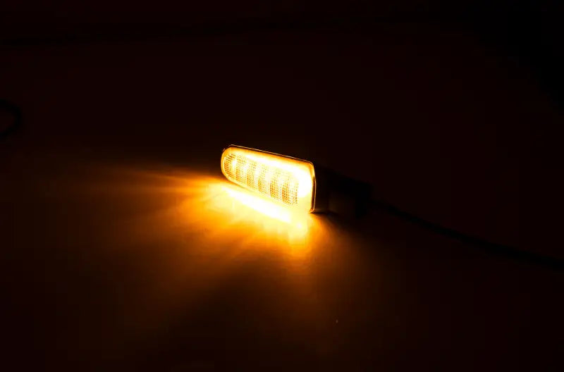 Illuminated amber marker light with smoke lens for Z5 Led Turn Signals, ideal RV & truck parts
