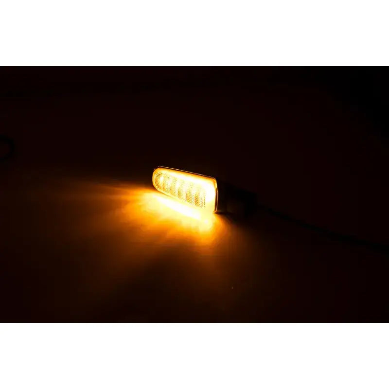Illuminated amber marker light with smoke lens for Z5 Led Turn Signals, ideal RV & truck parts