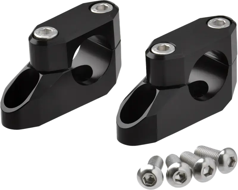 ZETA ZE53-06261 Offset Handlebar Riser Kit 20mm 26mm 22.2/28.6mm Black