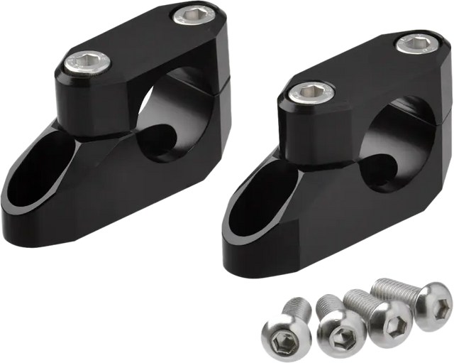 ZETA ZE53-06261 Offset Handlebar Riser Kit 20mm 26mm 22.2/28.6mm Black