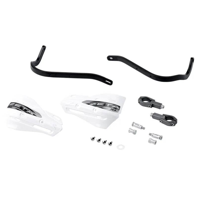 Zeta Armor Handguards XC Kit ZE72-5010 - Black White Handguard 28.6MM Bar