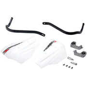 Zeta Armor Handguards XC Pro Kit ZE72-5050 - Black White Handguard 28.6MM Bar U-Clamp