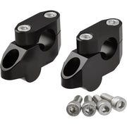 Zeta Handlebar Risers ZE53-05261 - Black Offset Riser Kit 20MM 26MM 22.2MM