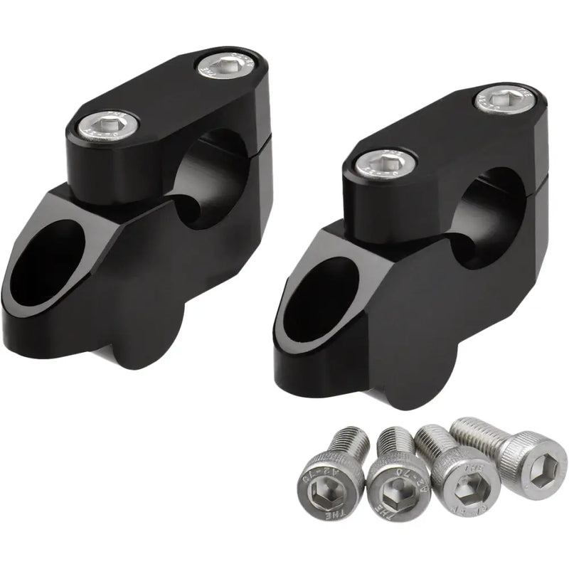 Zeta Handlebar Risers ZE53-05261 - Black Offset Riser Kit 20MM 26MM 22.2MM