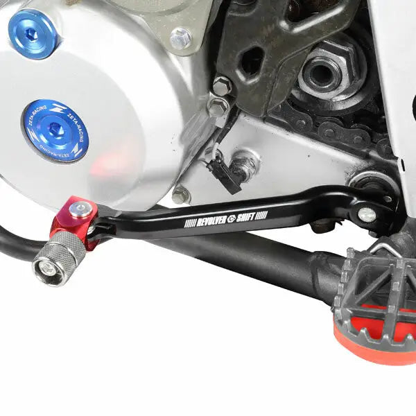 Zeta Revolver Tip Shift Lever Foot Controls ZE90-3142 - Red Levers KLX300