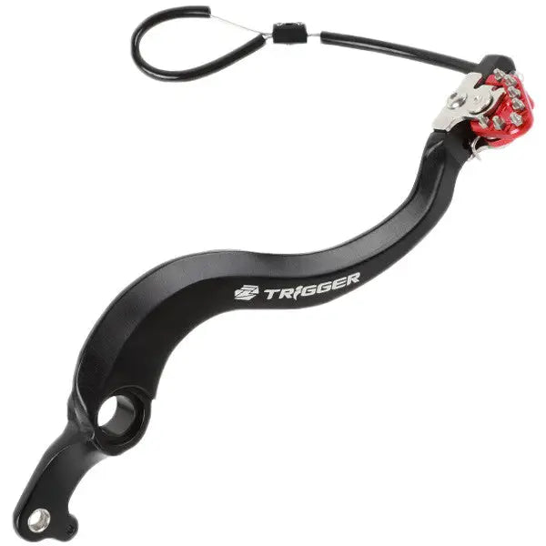 Zeta Trigger Brake Pedal Foot Controls ZE90-7012 - Red