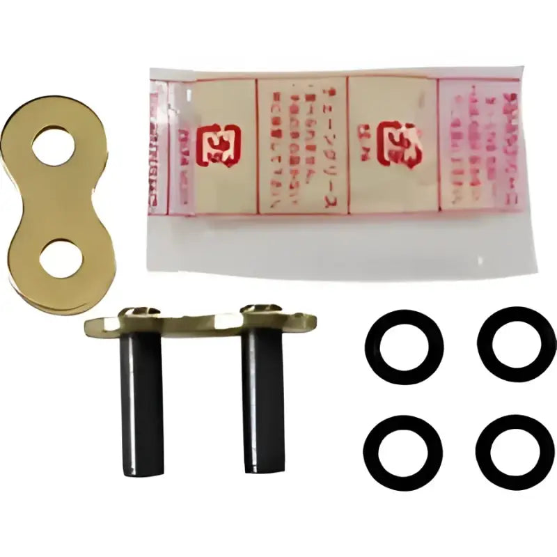 Motorcycle chain master link ZJ525VX3G D.I.D Gold for smooth rides and durability