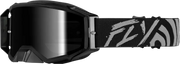 Zone Elite Goggle Grey/Black W/ Black Mirror/Smoke Lens - FLY RACING