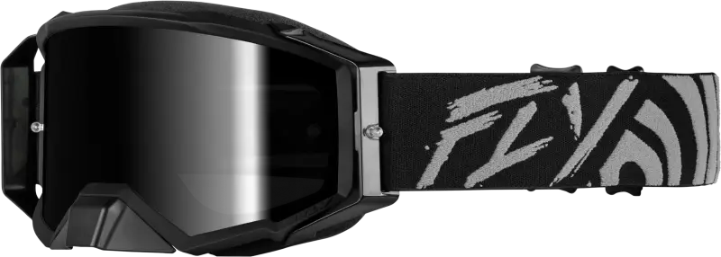 Zone Elite Goggle Grey/Black W/ Black Mirror/Smoke Lens - FLY RACING
