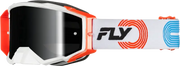 Zone Elite Goggle Grey/Red/Blu W/ Black Mirror/Smoke Lens - FLY RACING